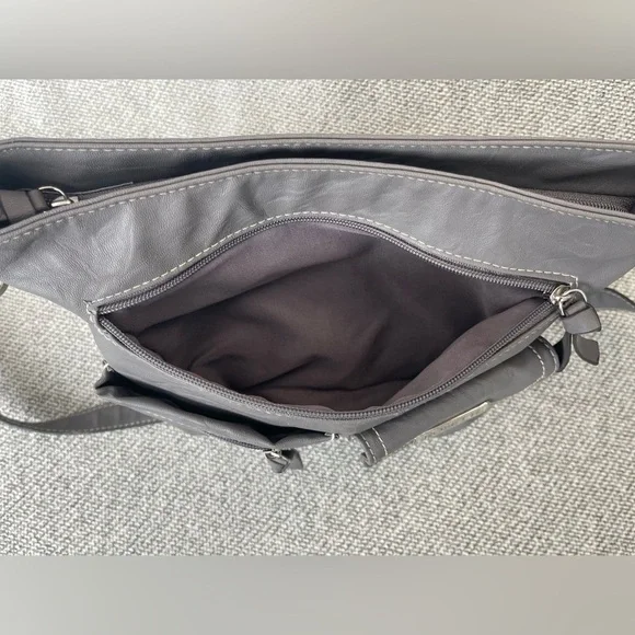 Rosetti Gray Crossbody Bag with Adjustable Strap - Picture 9 of 16